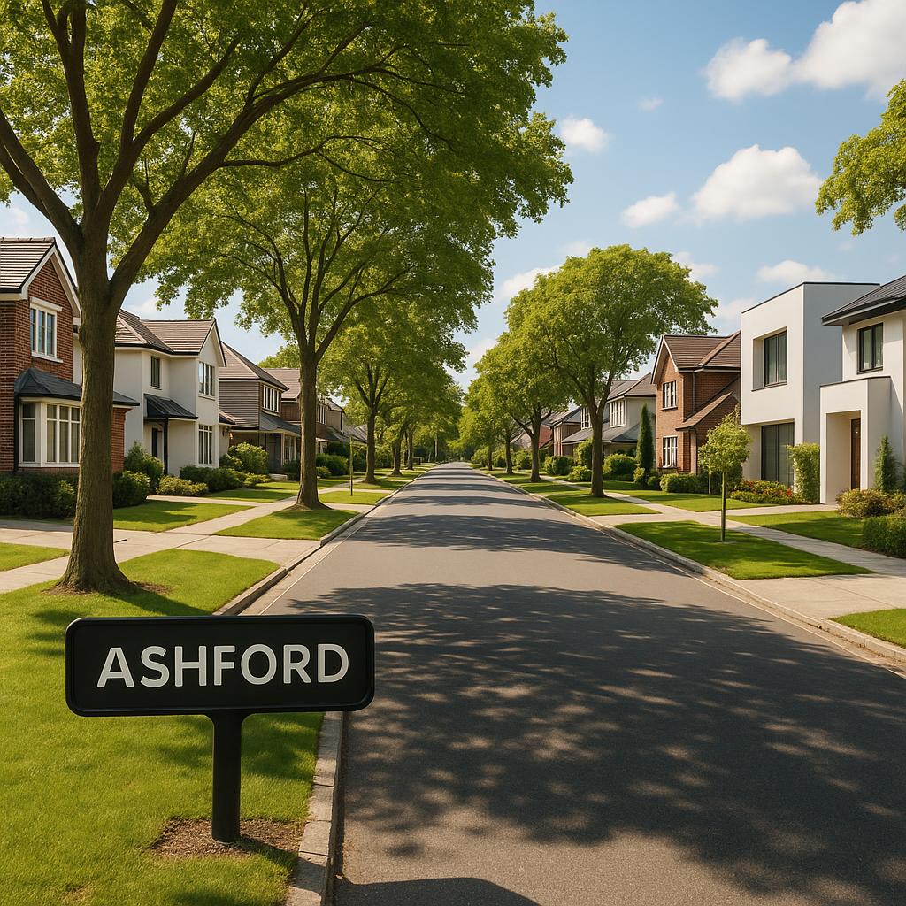 Residential streets in Ashford, SA with tree-lined views.