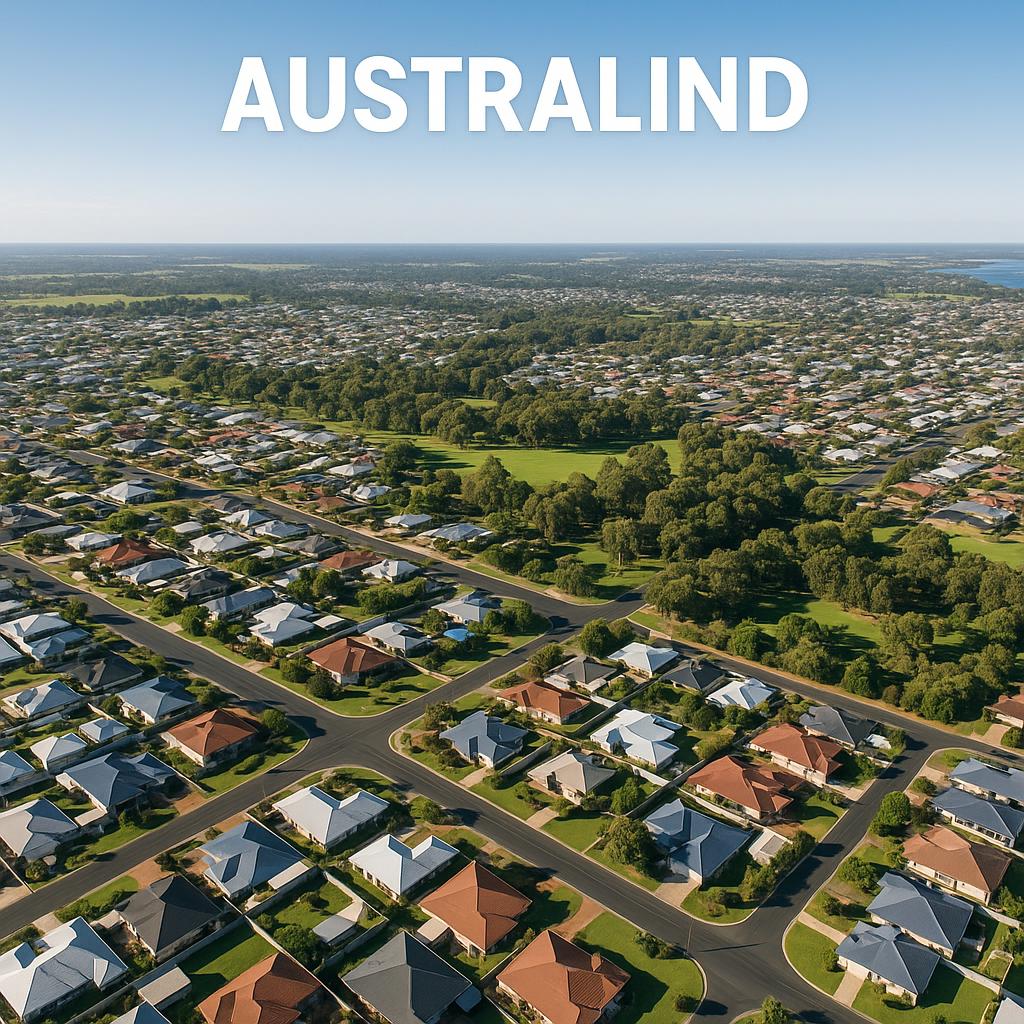 Aerial view of residential Australind