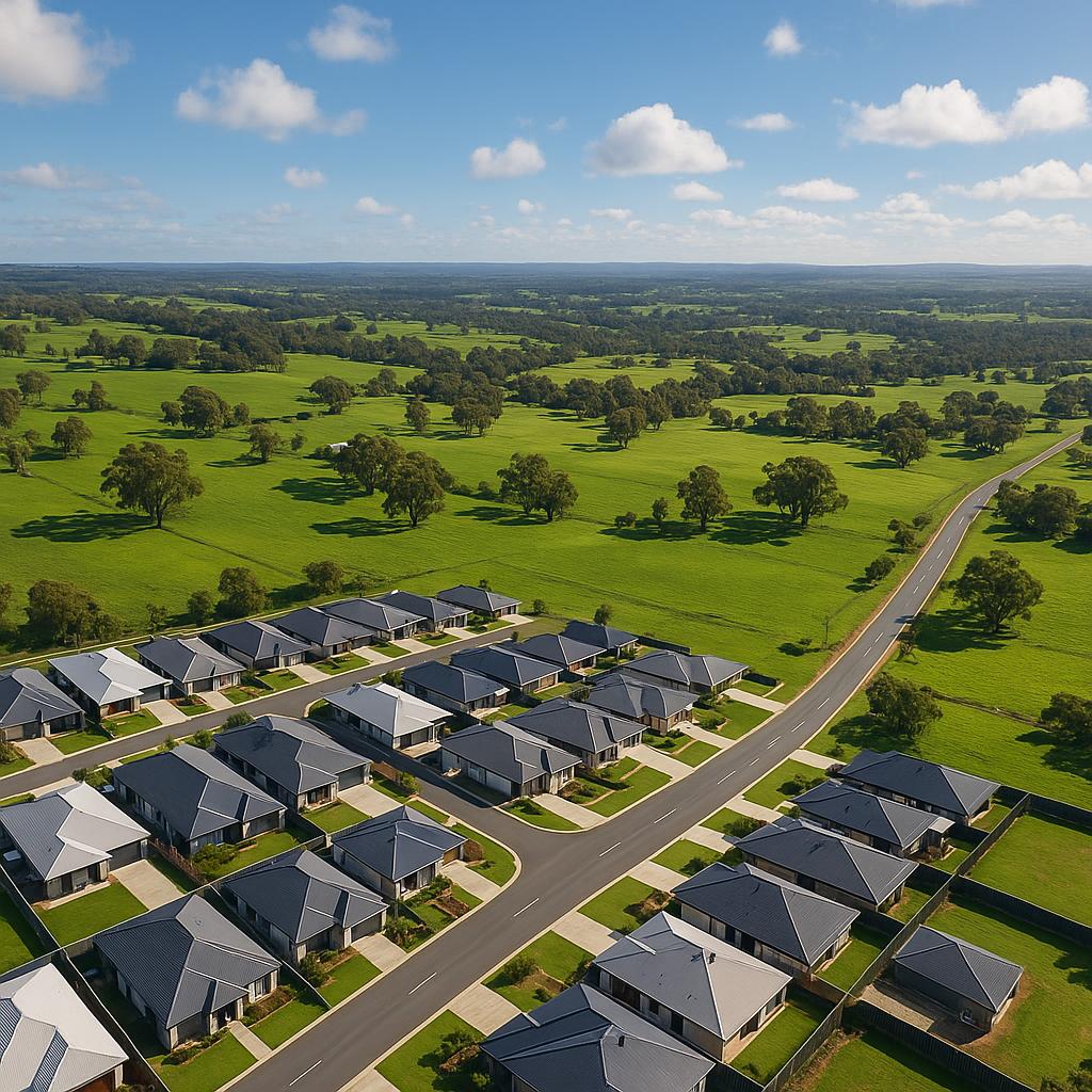 Scenic view of Bailup suburb in Western Australia
