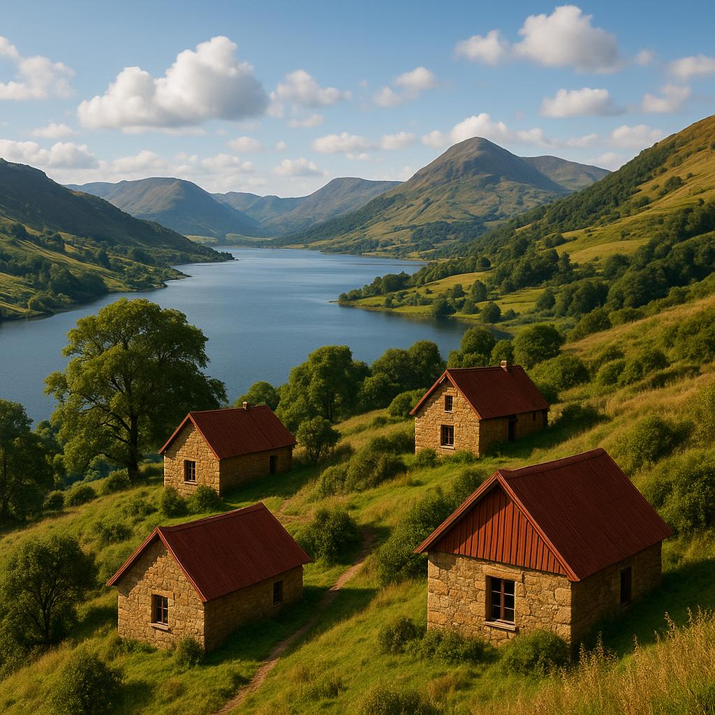 Heritage cottages in Bakara Well, showcasing architectural charm