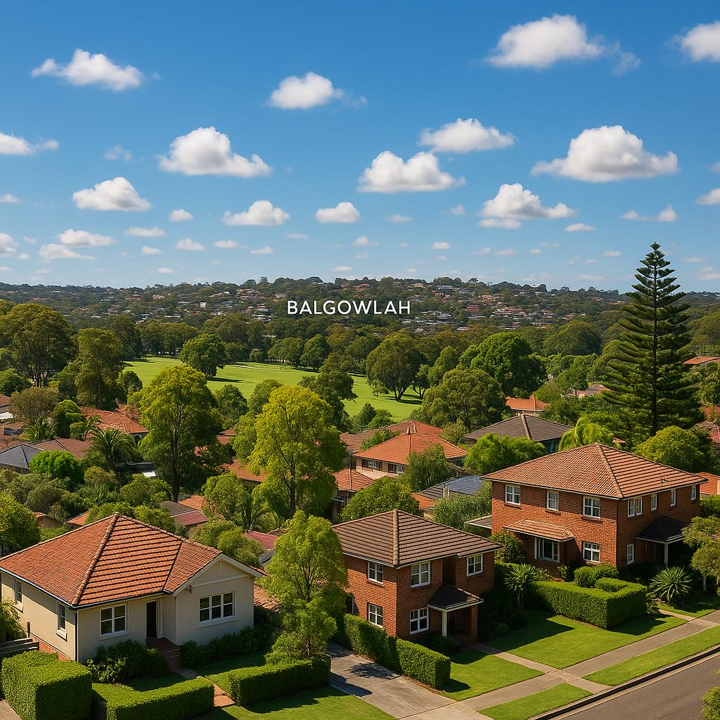 Scenic view of Balgowlah's family homes and parks