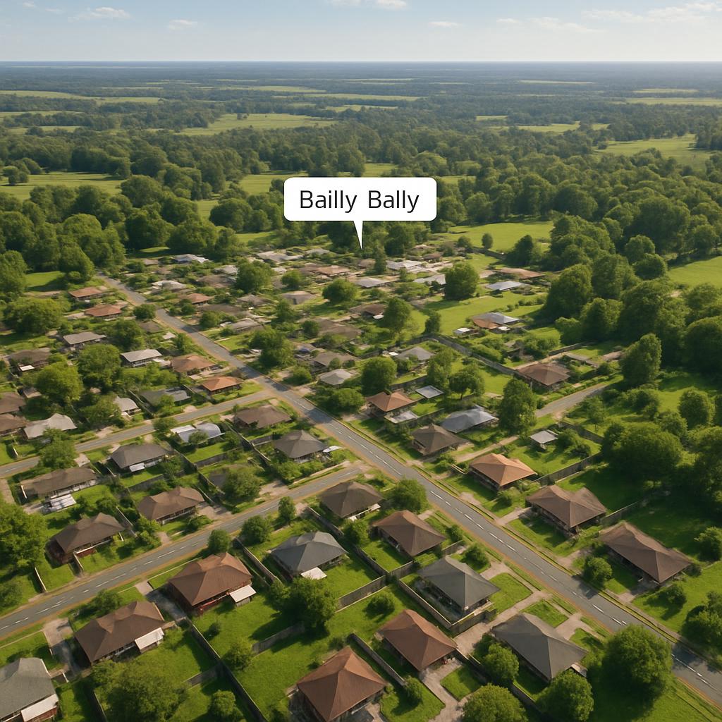 Aerial view of Bally Bally, a suburb in Western Australia