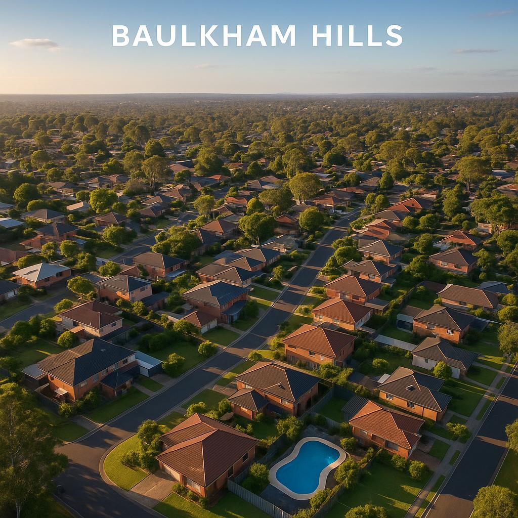 View of Baulkham Hills suburban landscape