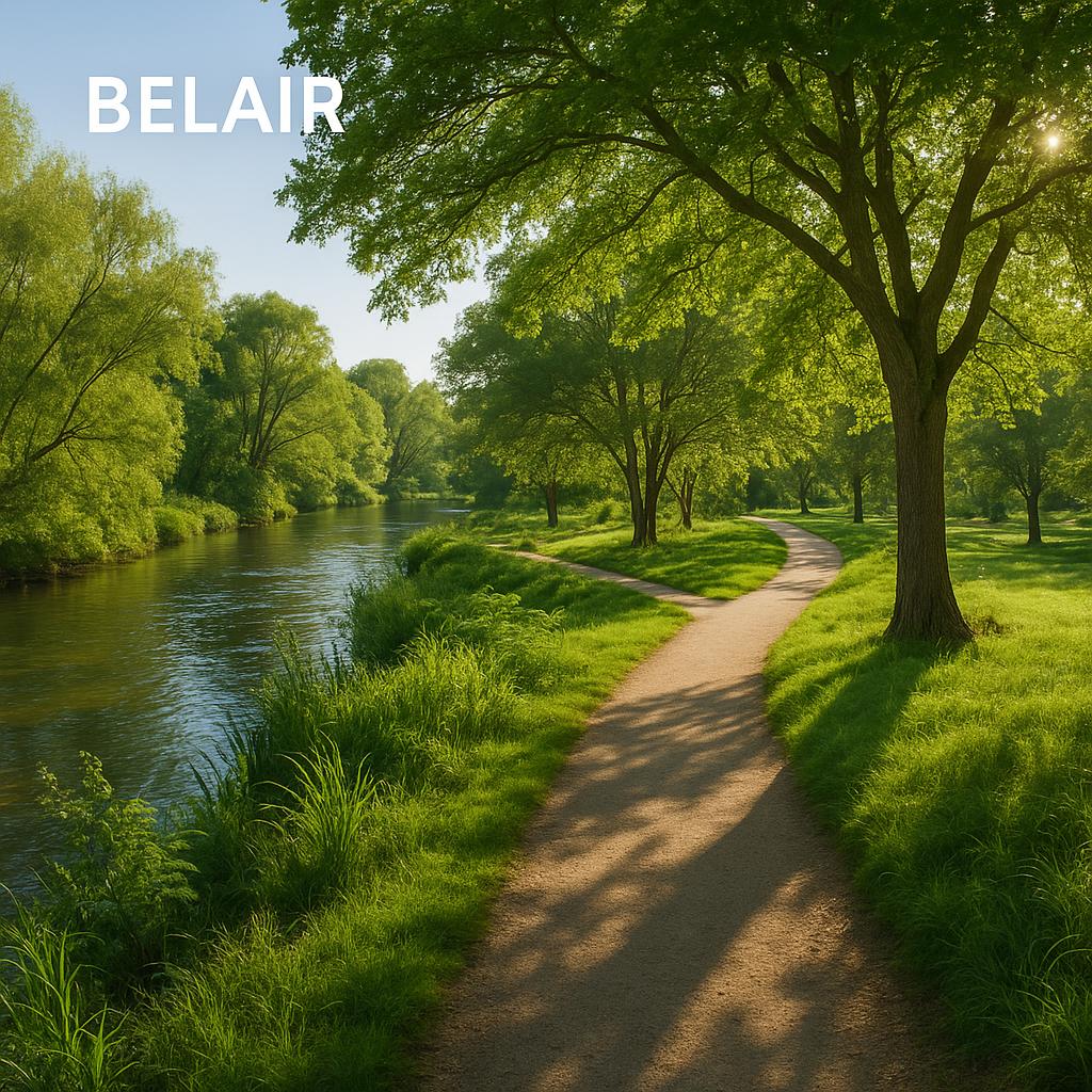 Scenic riverbank paths in Belair