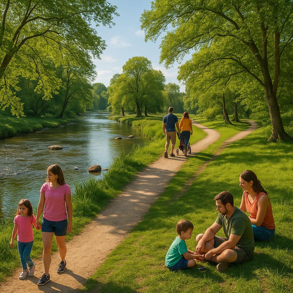 Belton riverbank paths