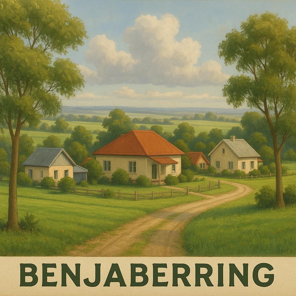 Peaceful landscape in Benjaberring
