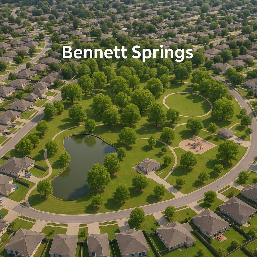 Aerial view of Bennett Springs, Western Australia