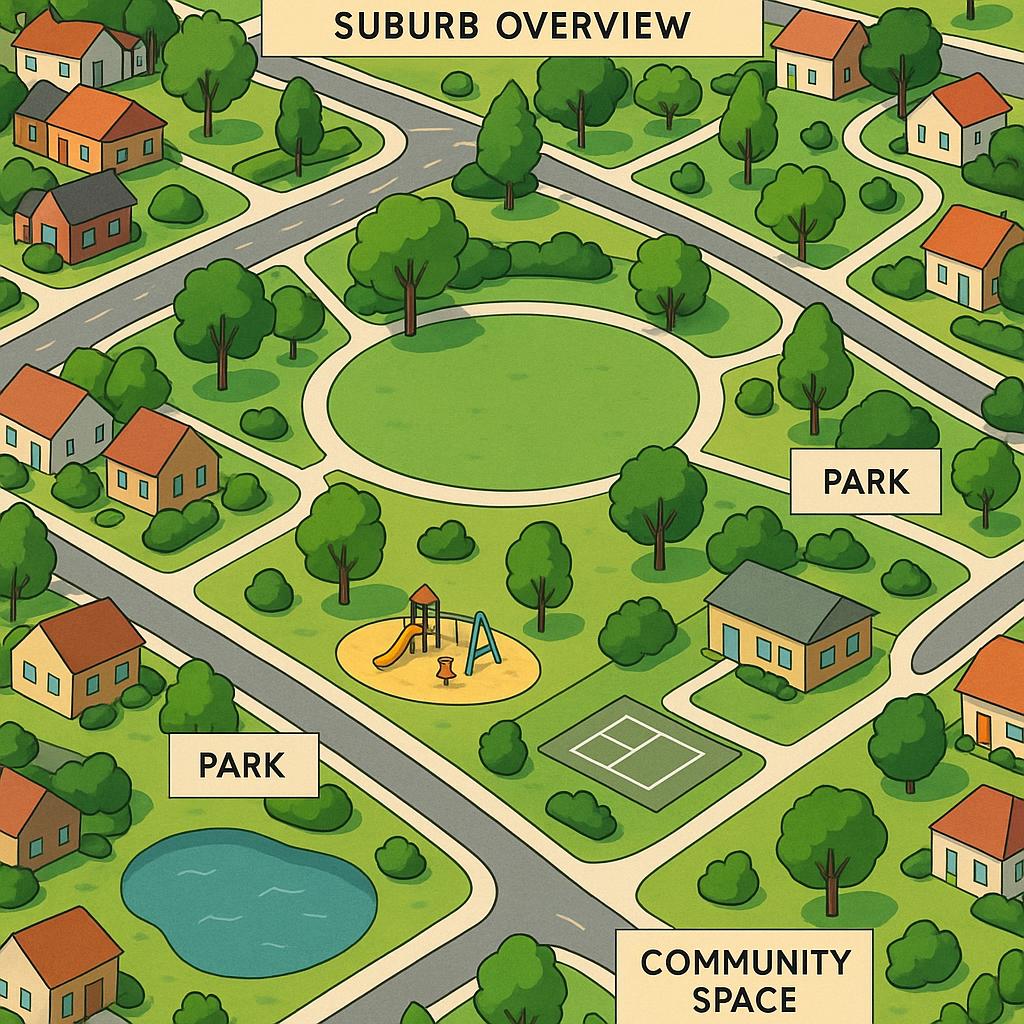 A beautiful park in Biddelia suburb, showcasing community life