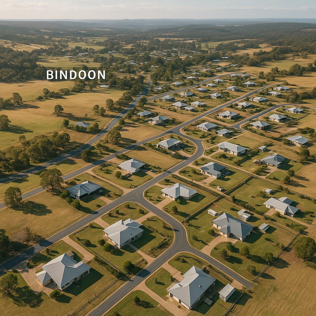 Aerial view of Bindoon - rural landscape