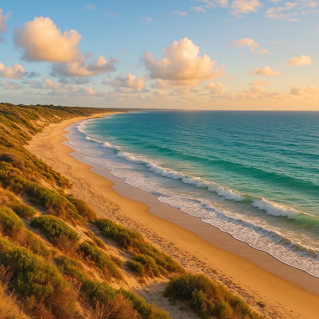 Coastal view of Binningup, WA