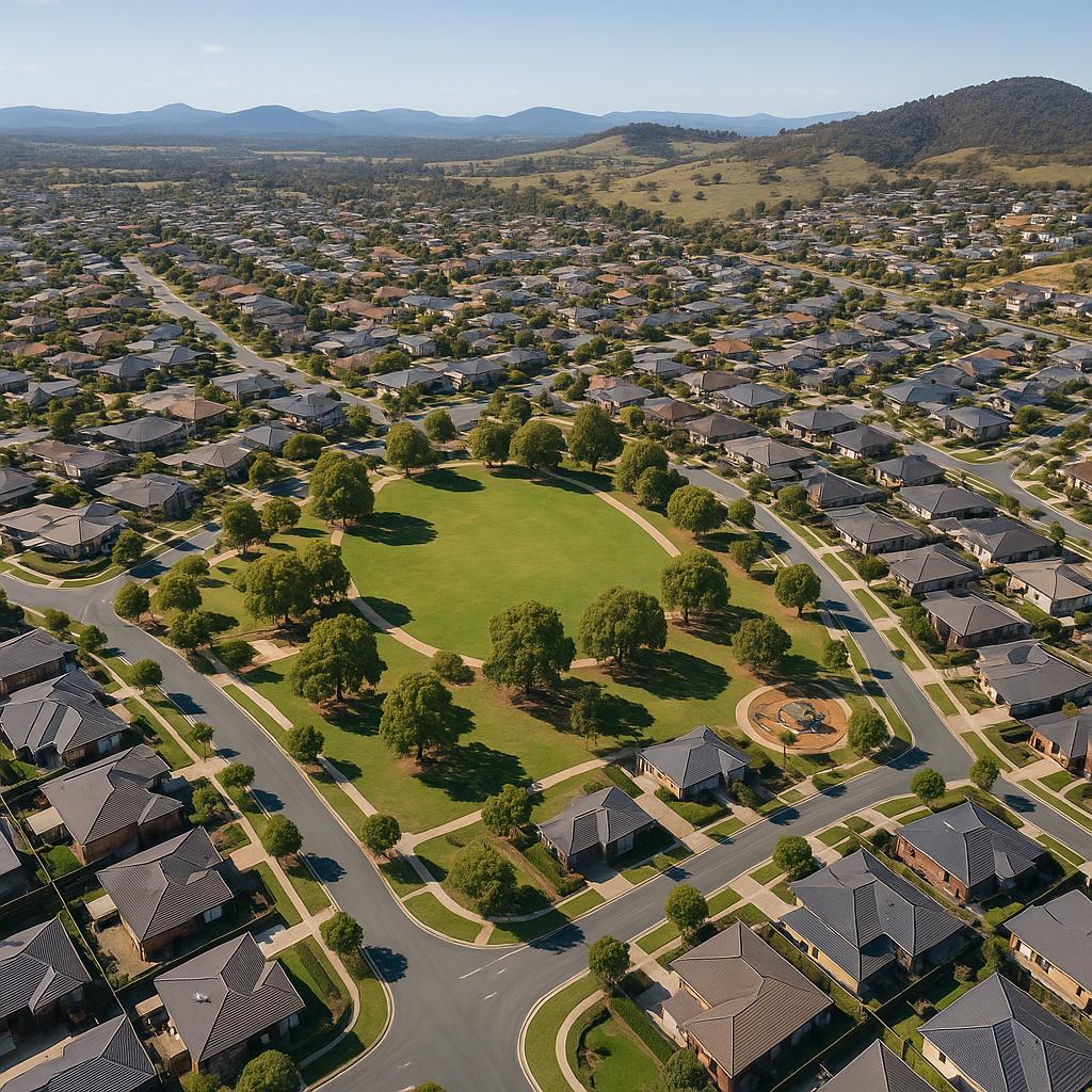 Aerial view of Bonner suburb