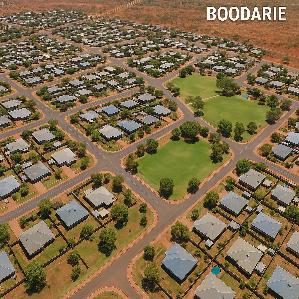 Aerial view of Boodarie suburb