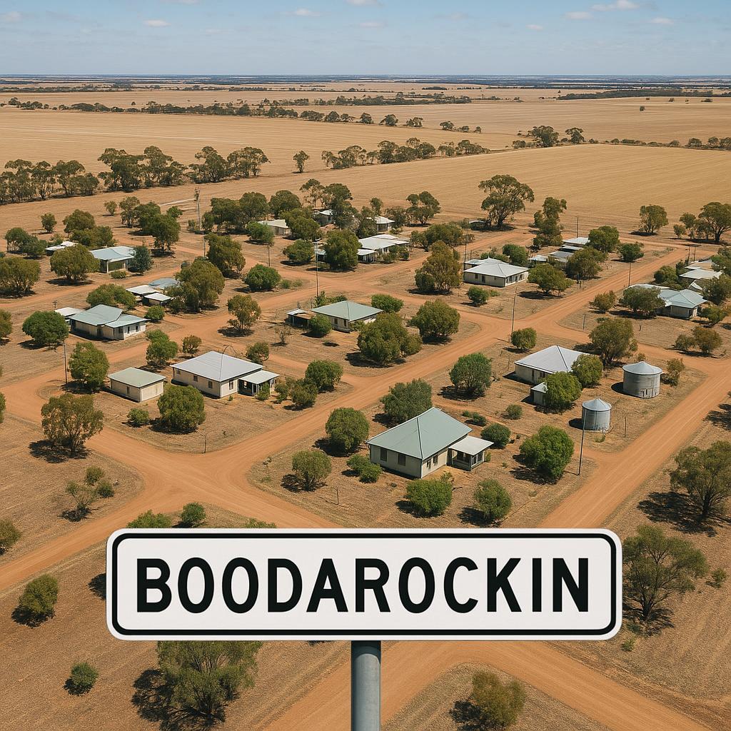 Aerial view of Boodarockin, WA