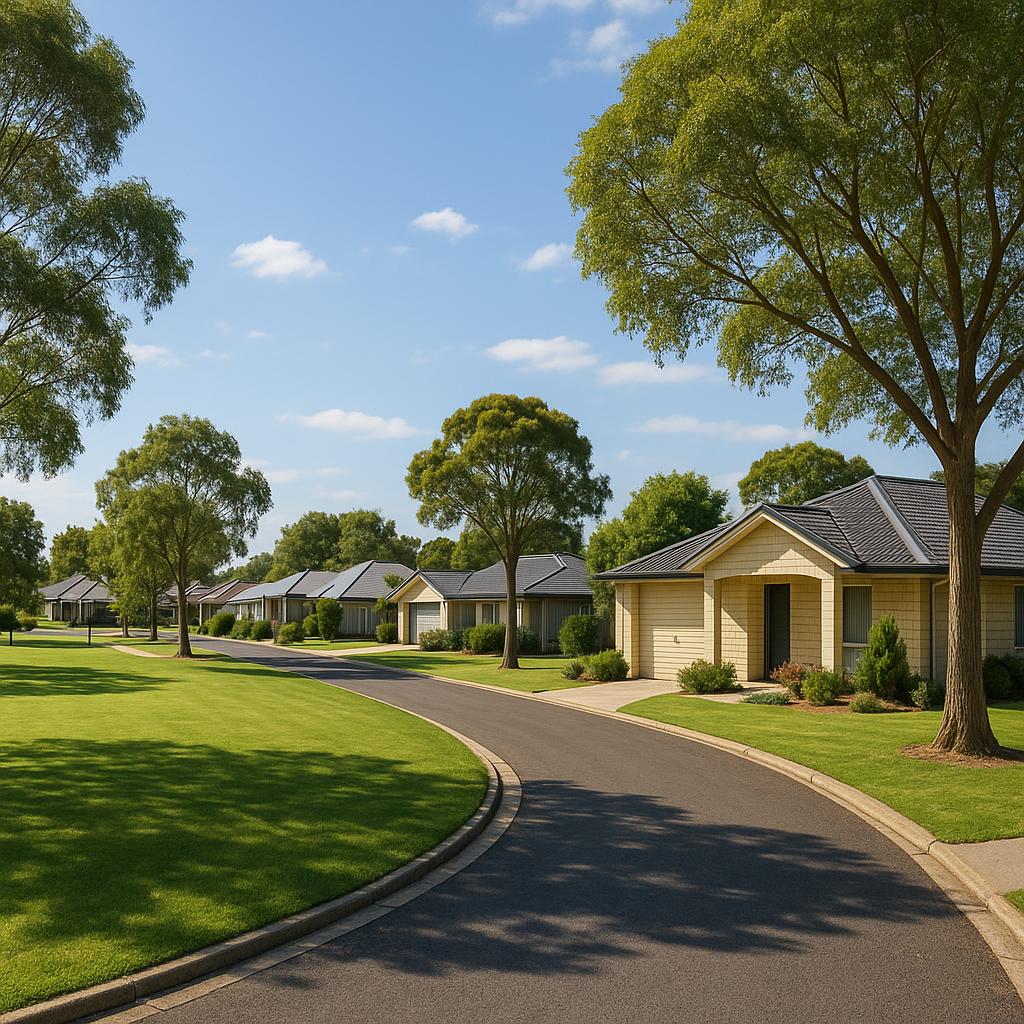 Leafy suburb of Bool Lagoon showcasing green spaces and residential homes