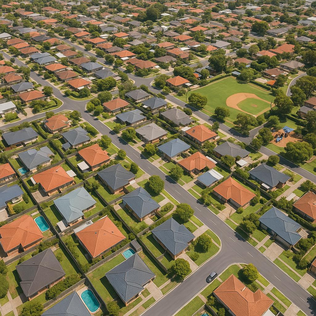 Aerial view of Boorabbin suburb