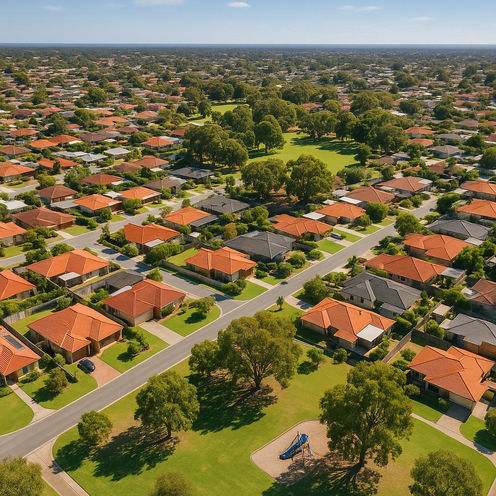 Aerial view of Booragoon suburb