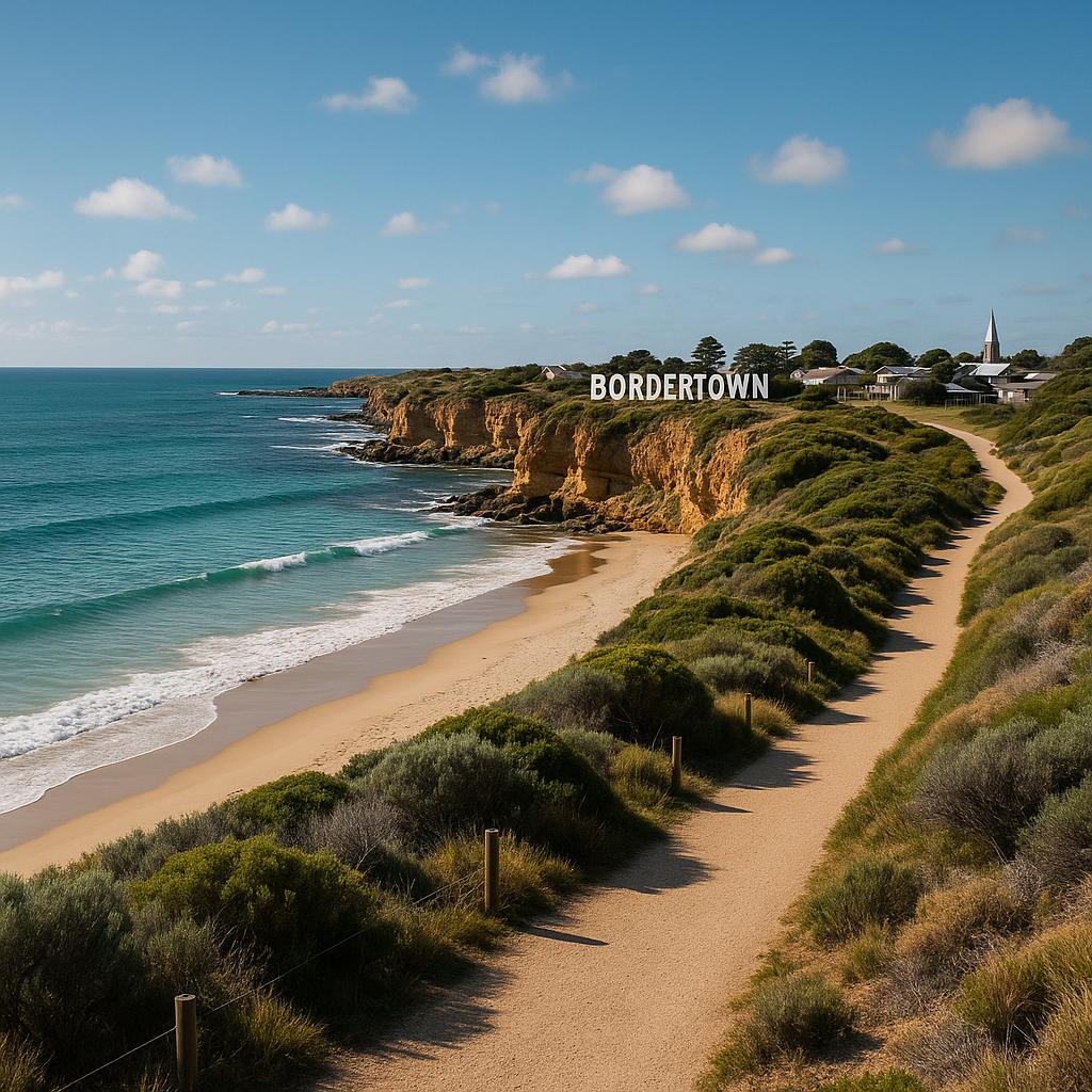Scenic coastal views of Bordertown featuring walking trails