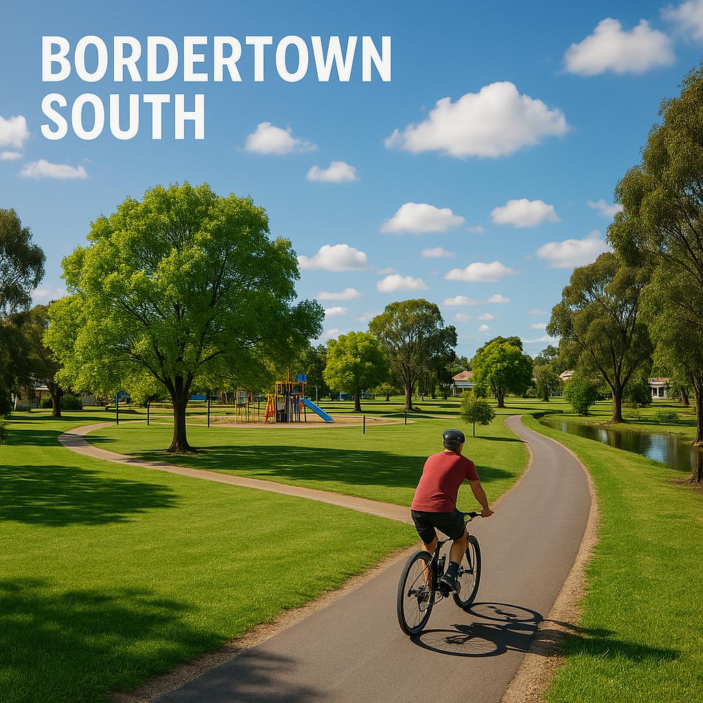 Beautiful parks and cycleways in Bordertown South, Australia.