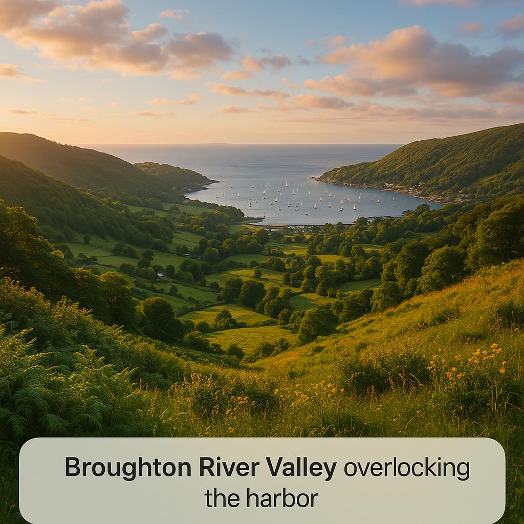Harbourside view of Broughton River Valley
