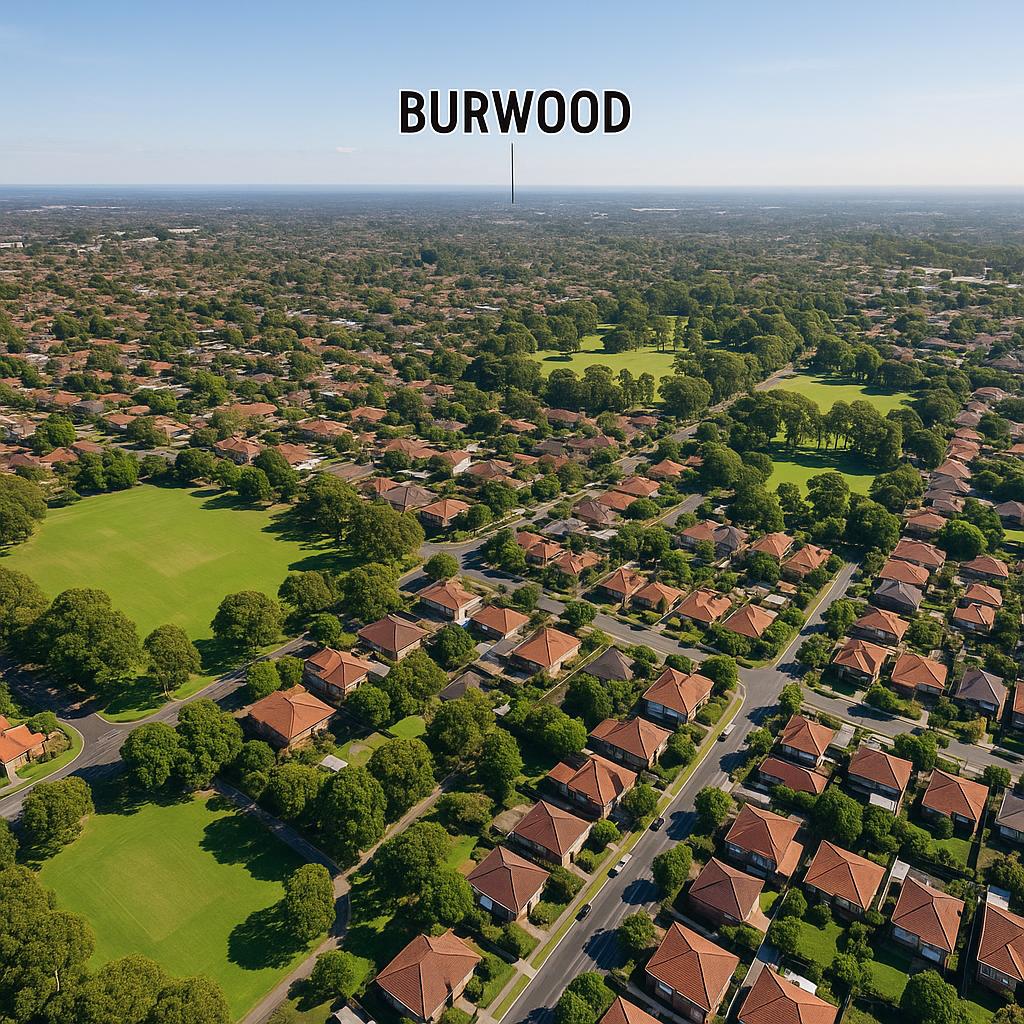 Aerial view of Burwood