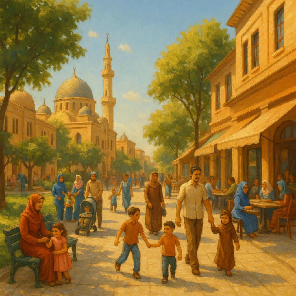 Local parks and cafes in Caliph