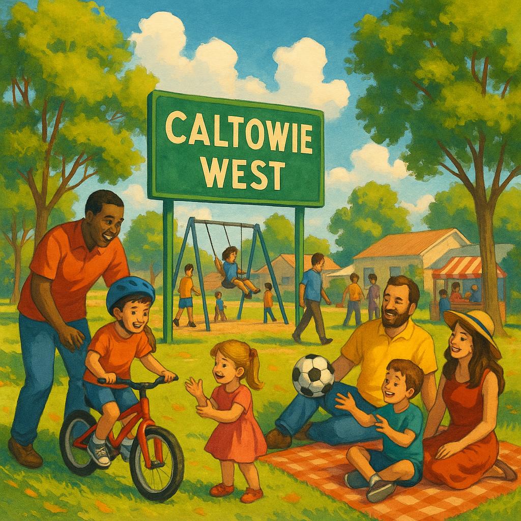 Families enjoying community parks in Caltowie West