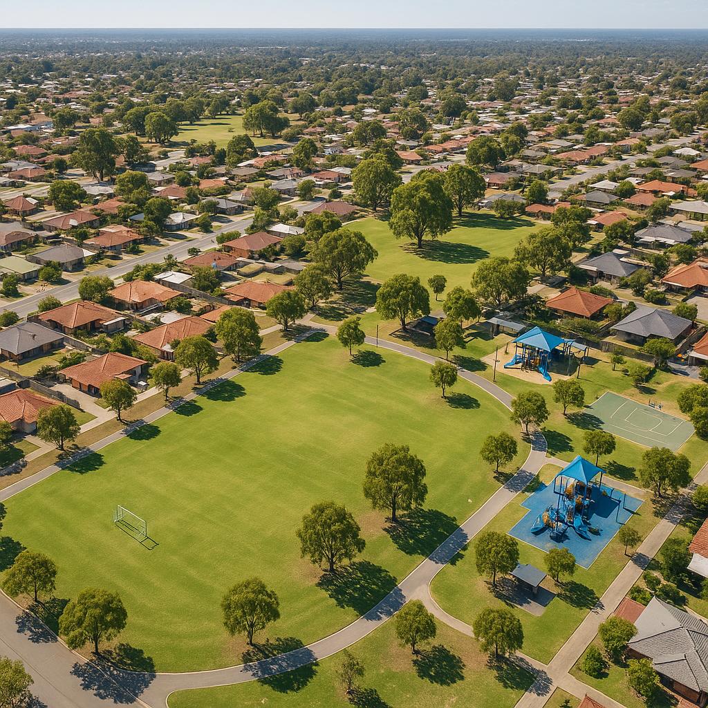 Aerial view of Camillo suburb