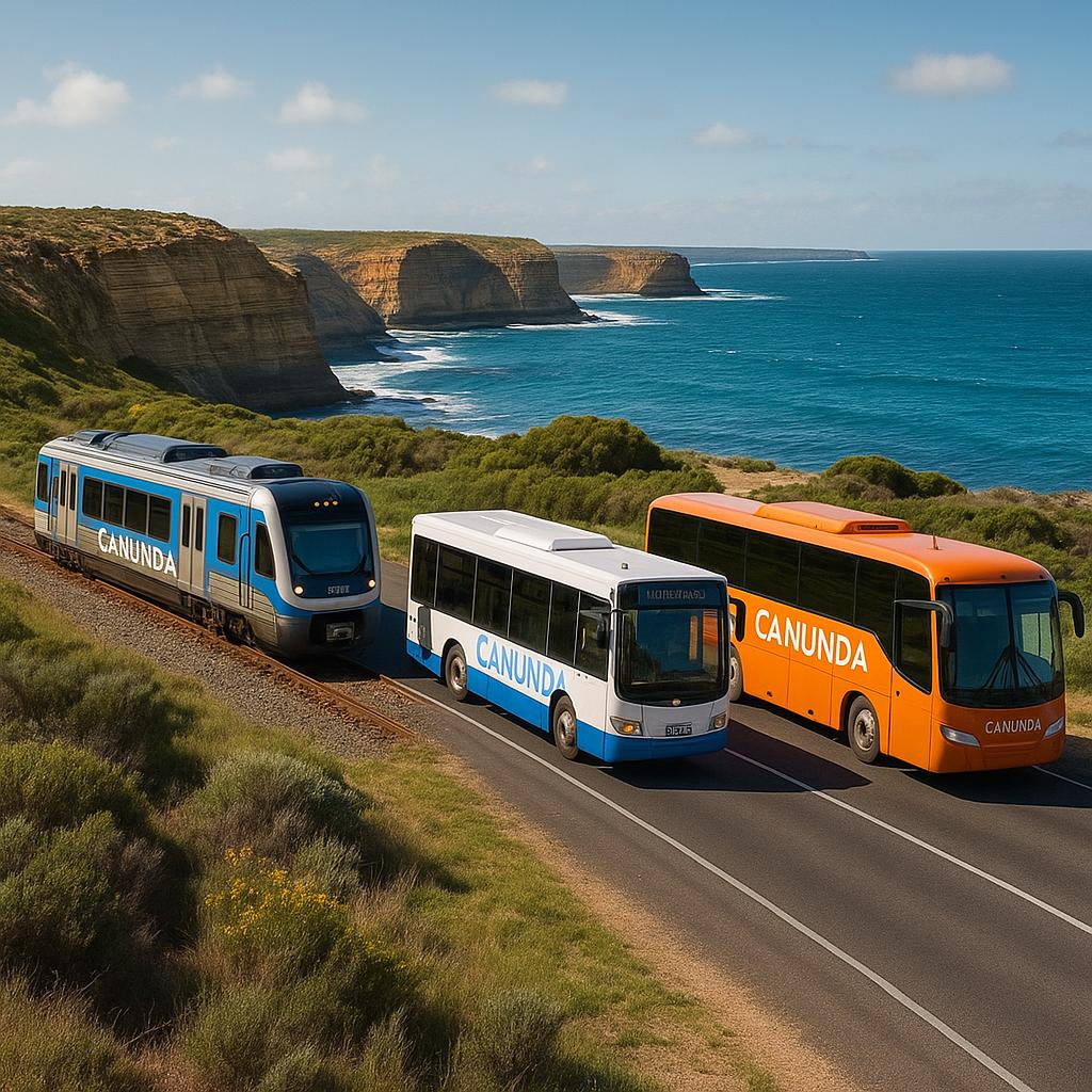 Scenic view of Canunda's transport connections