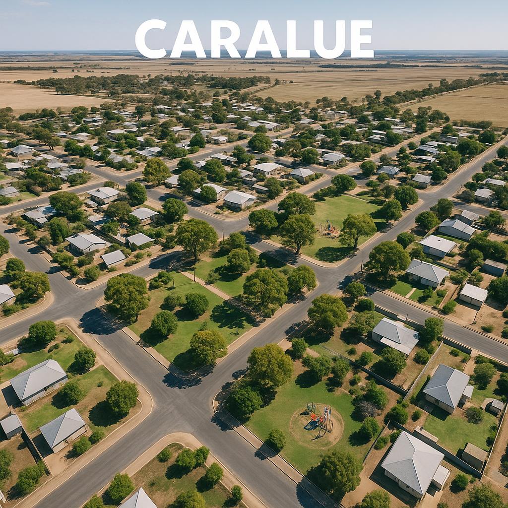 Aerial view of Caralue suburb