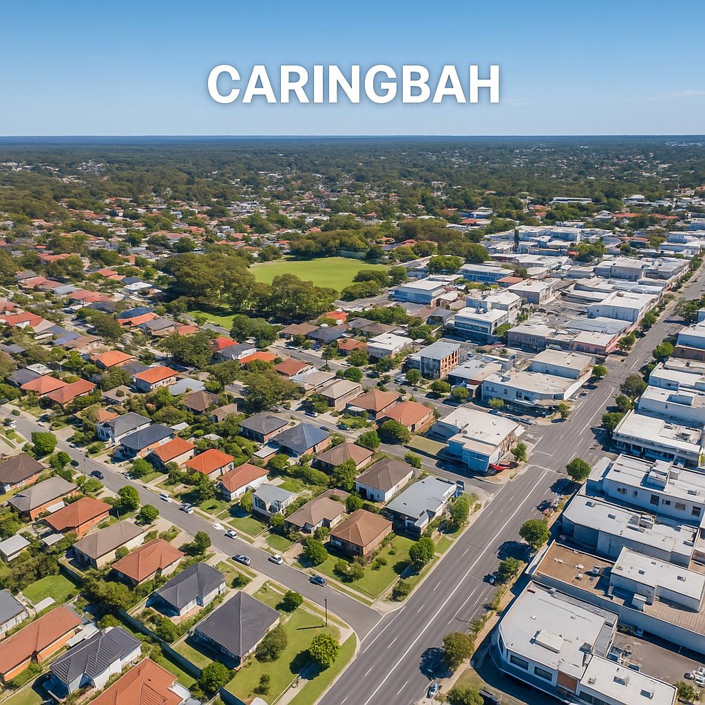 Aerial view of Caringbah suburb