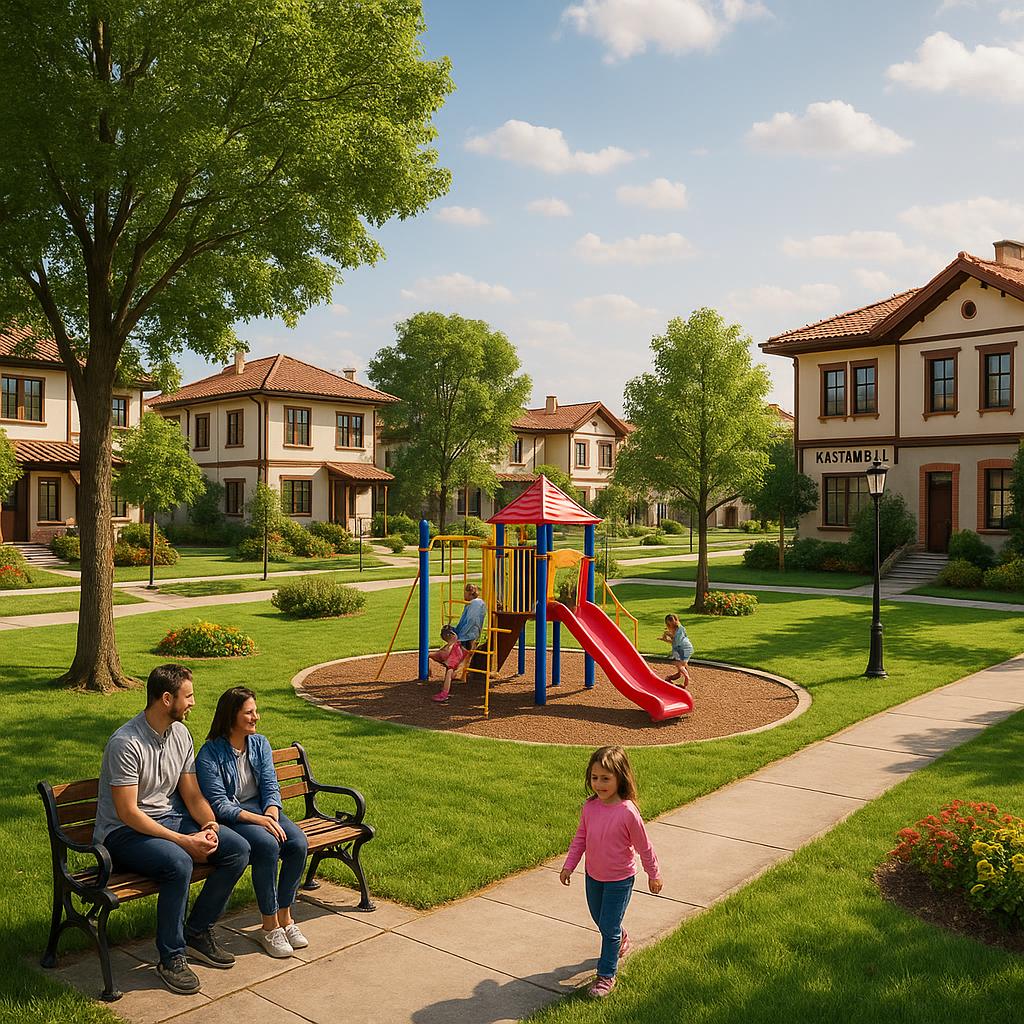 Family-friendly streets in Castambul