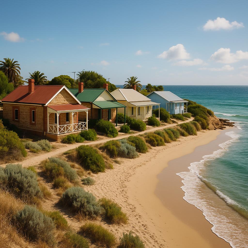 Scenic heritage cottages at Christies Beach