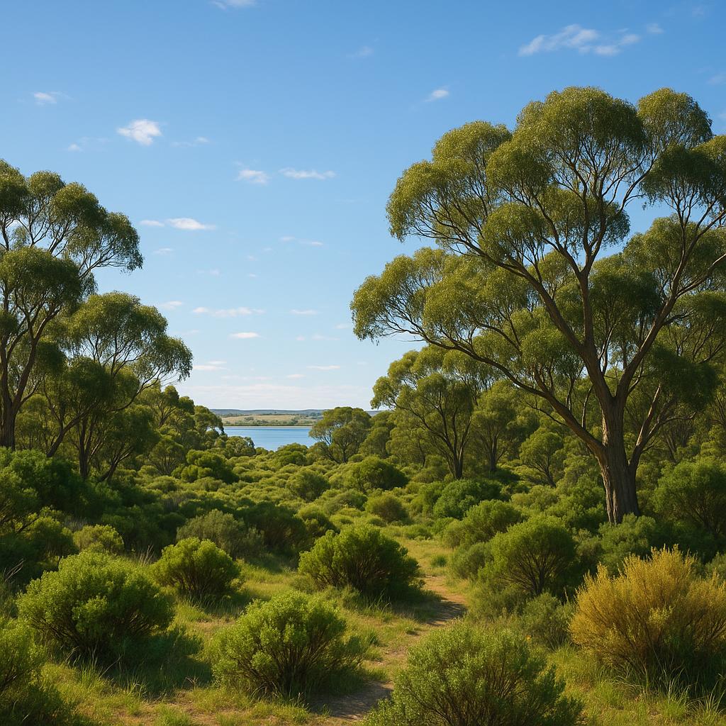 Lush bush reserves in Clayton Bay