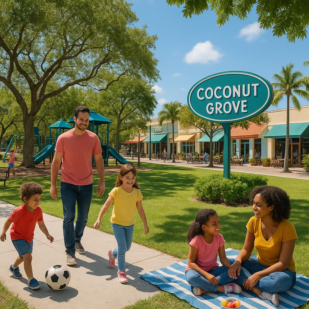 Community park in Coconut Grove