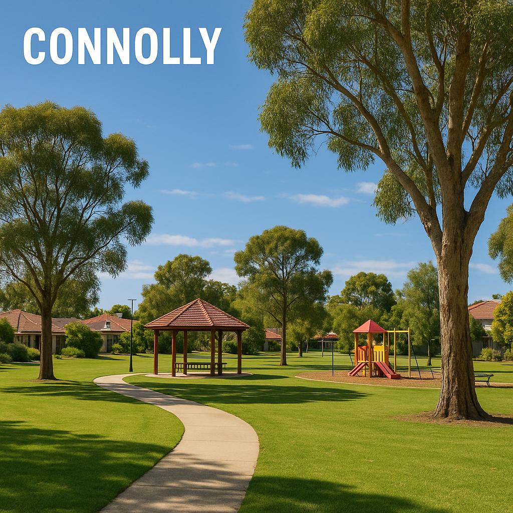 Scenic parks and community spaces in Connolly