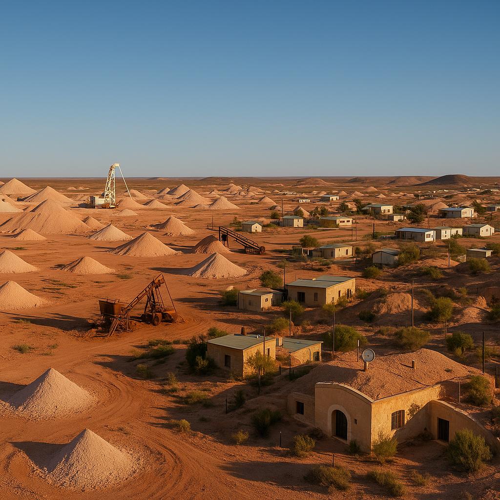 Panoramic view of Coober Pedy