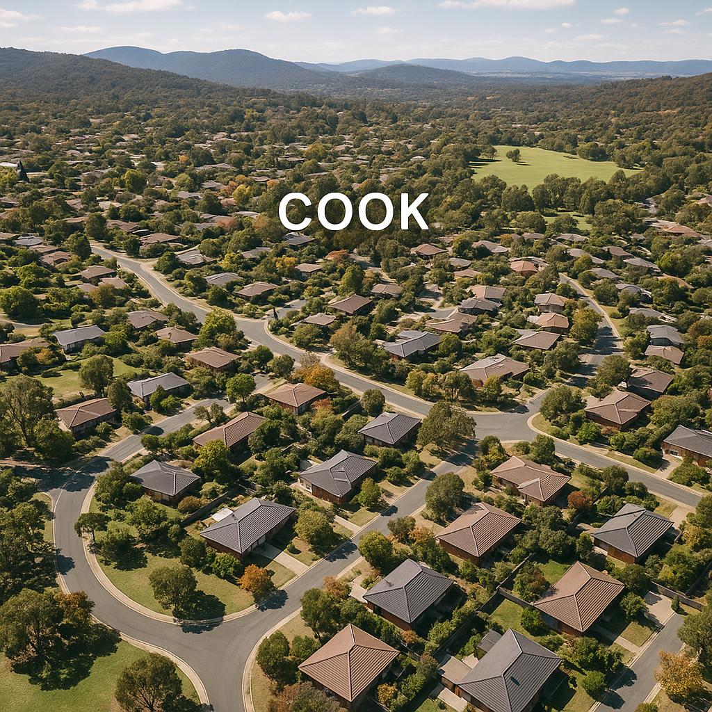 Aerial view of Cook suburb