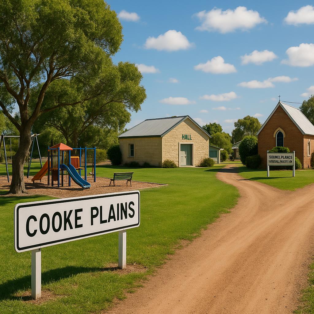Community spaces in Cooke Plains with families and parks
