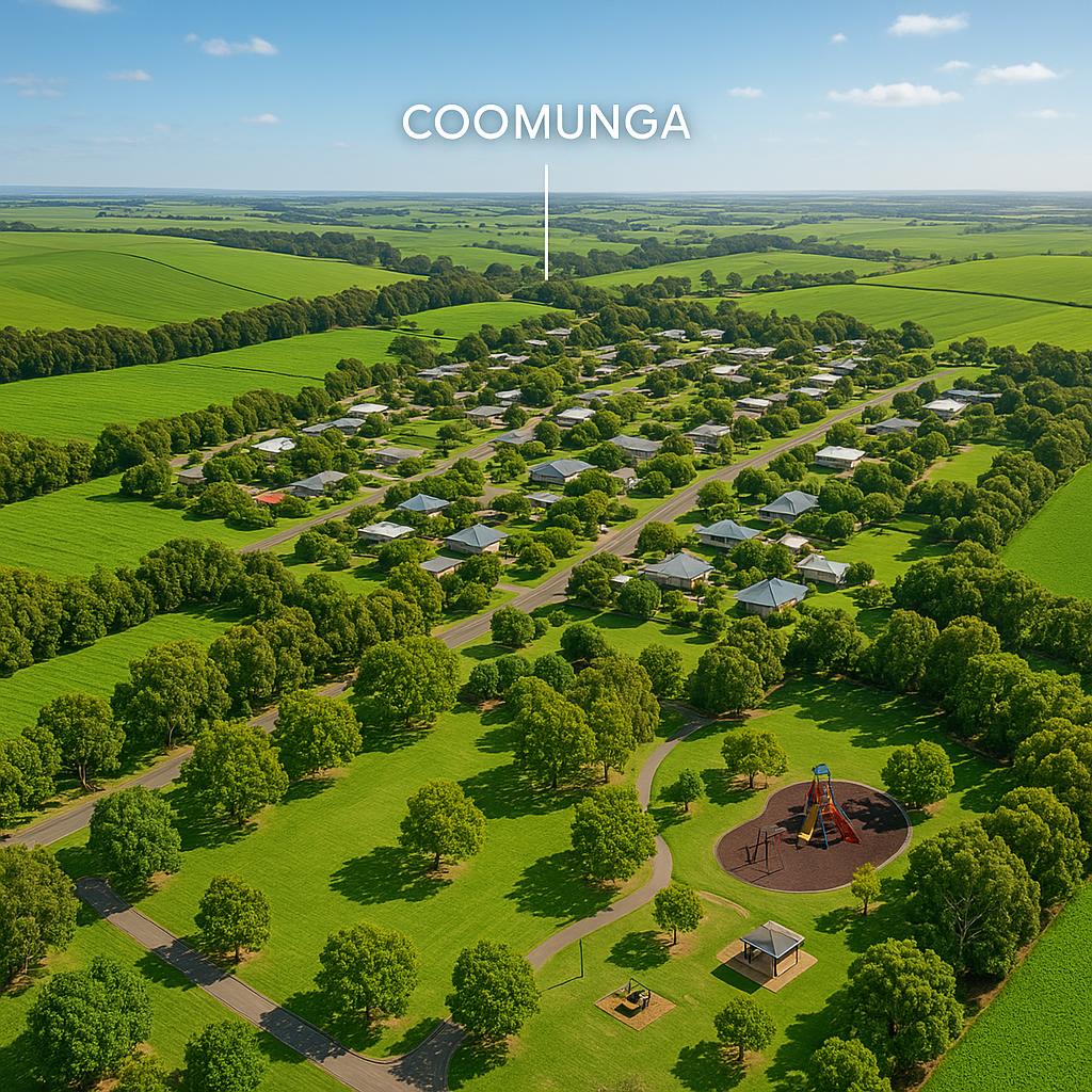 Coomunga suburb showcasing green spaces and parks