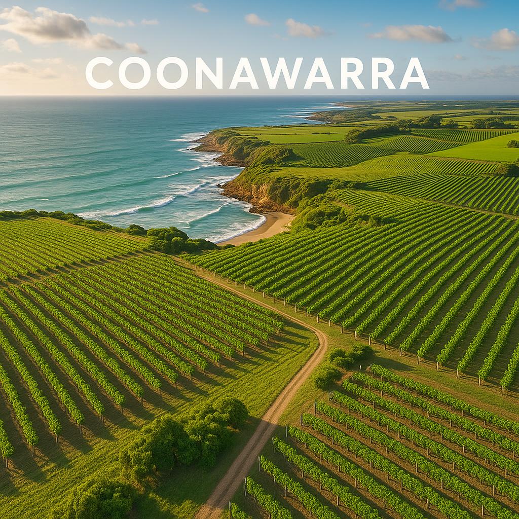 Green landscapes and vineyards in Coonawarra