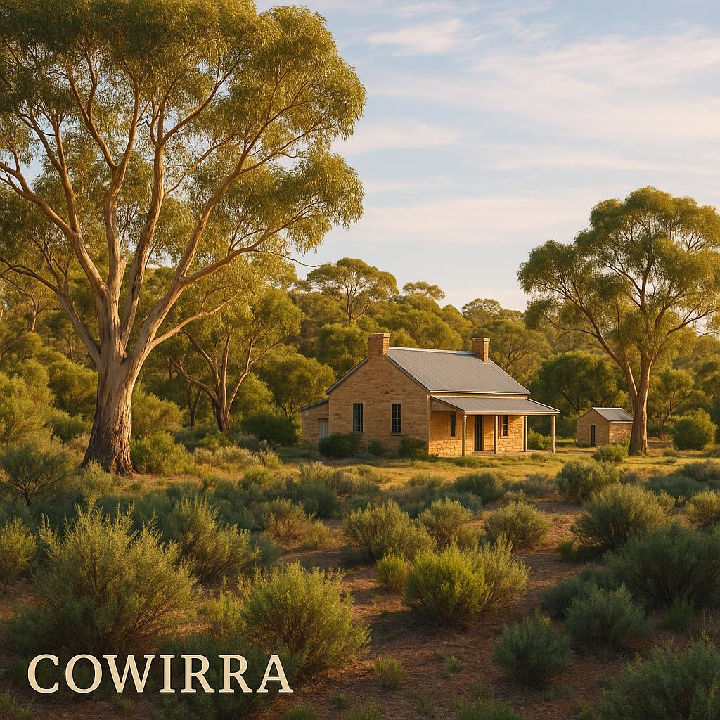Scenic view of Cowirra with bush reserves and heritage.