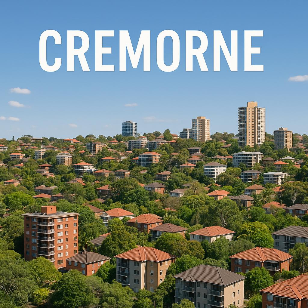 Cremorne skyline showcasing residential area