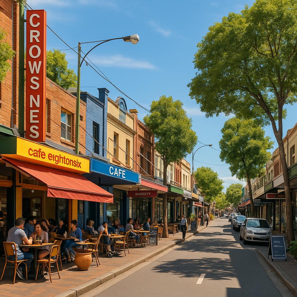 Crows Nest vibrant streetscape