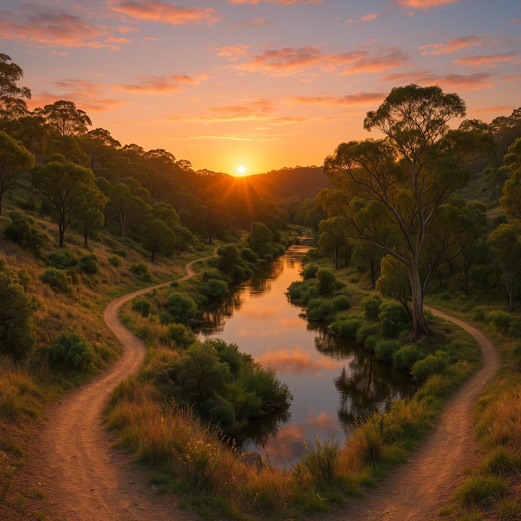 Scenic view of Cudlee Creek