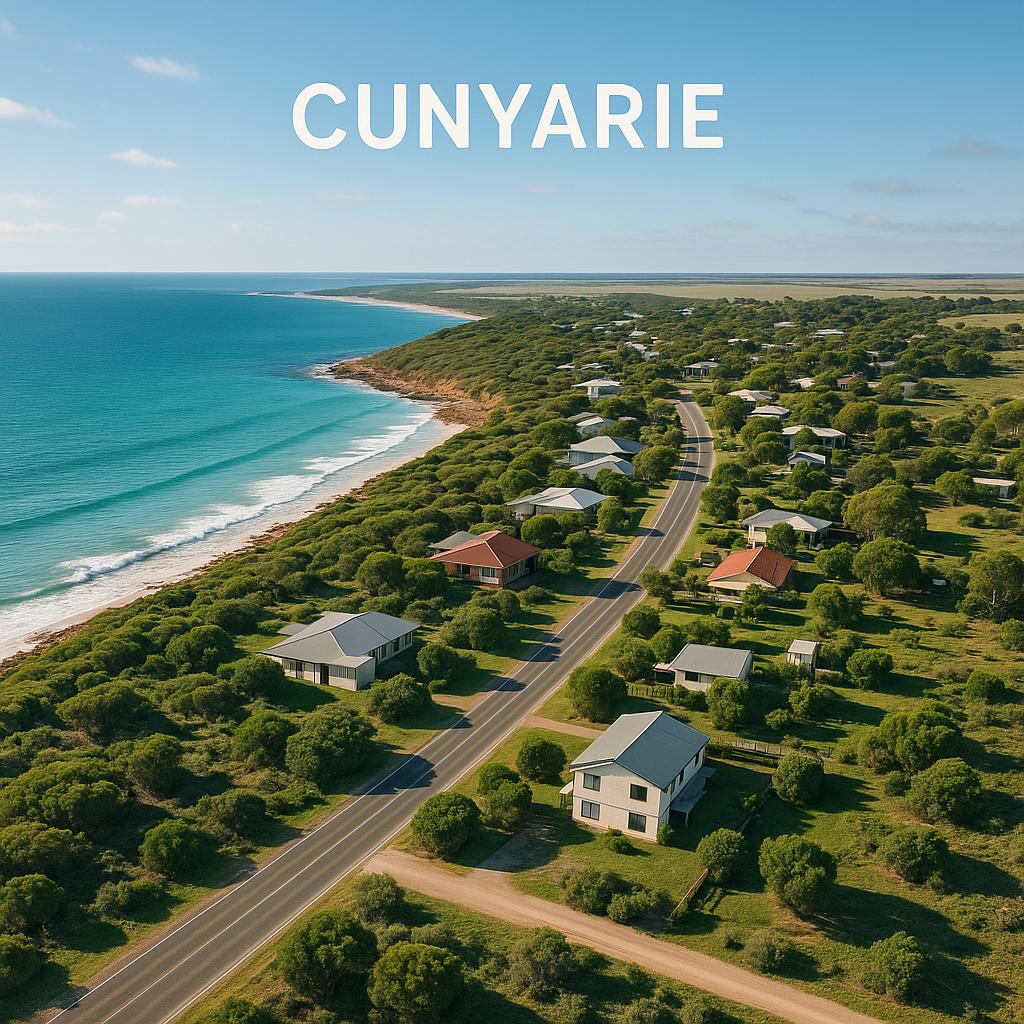 Cunyarie's beautiful coastline with residential homes
