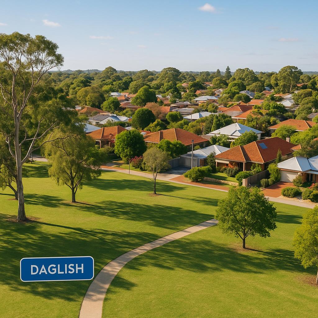 Beautiful Daglish suburb with parks and homes