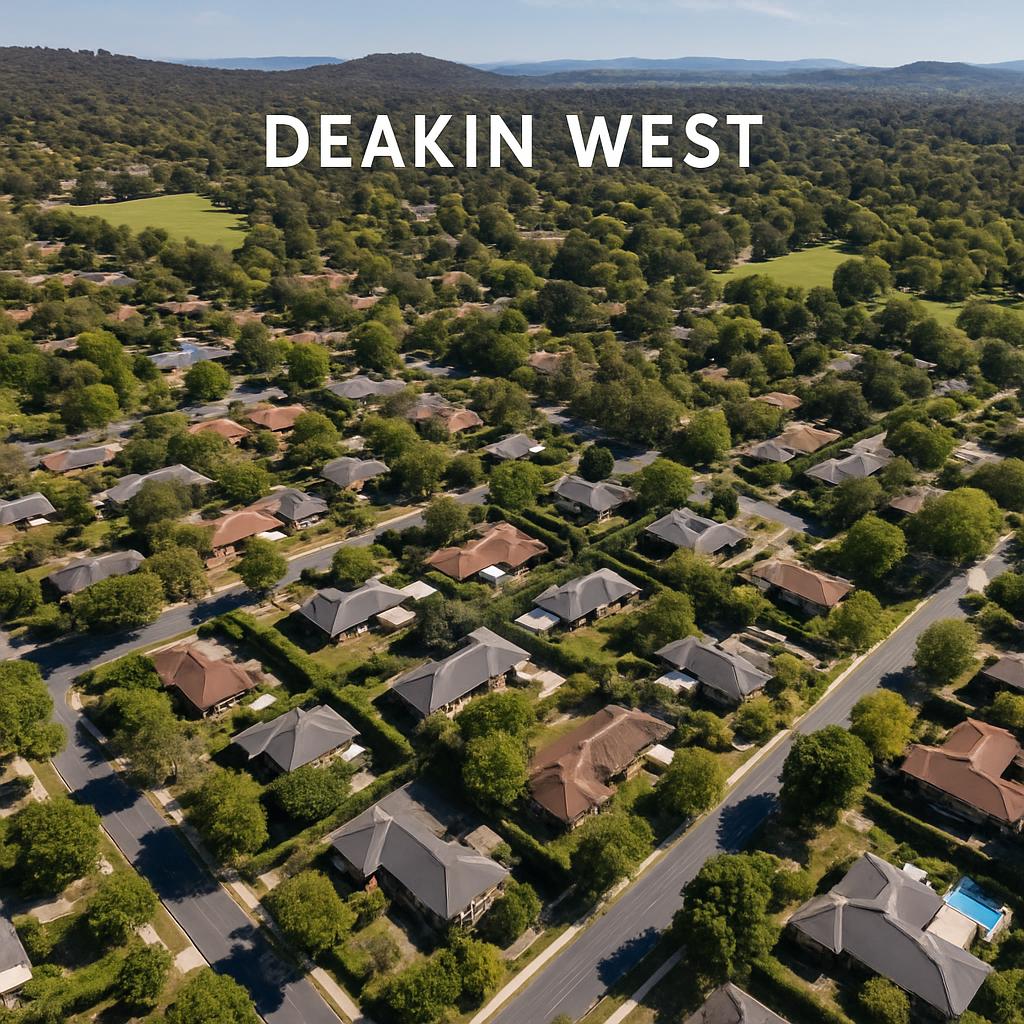 Aerial view of Deakin West