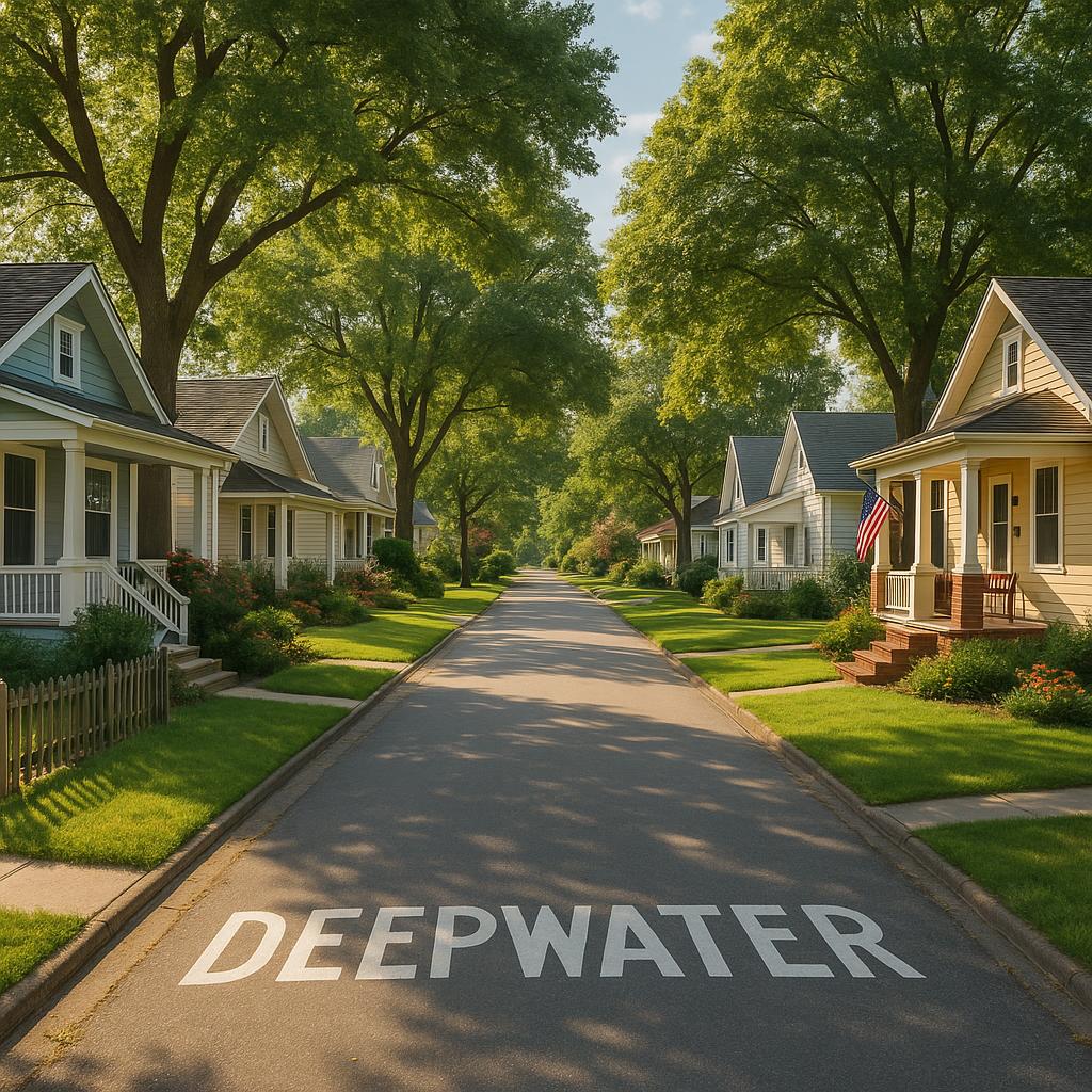 Picturesque street in Deepwater