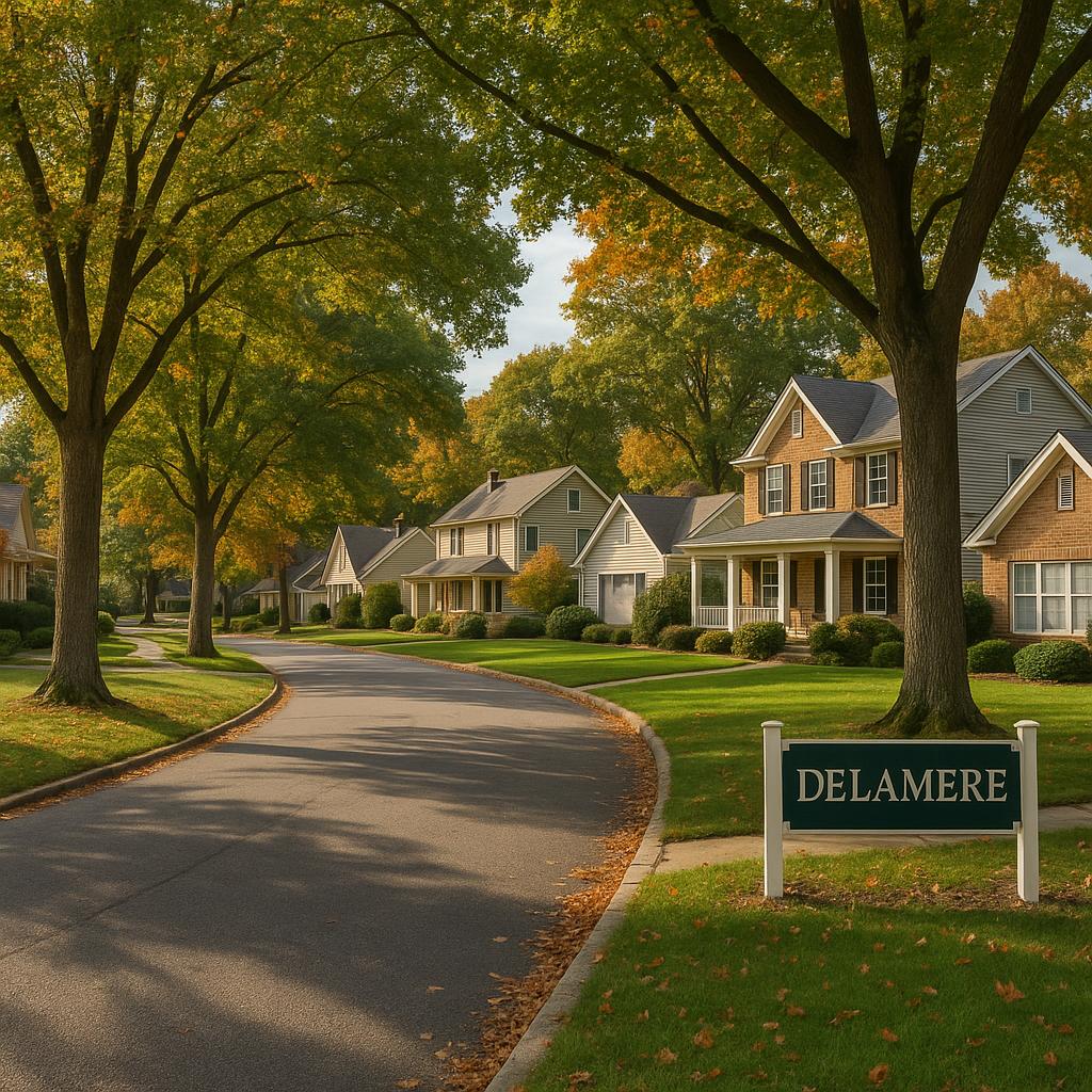 Serene suburb of Delamere with family homes