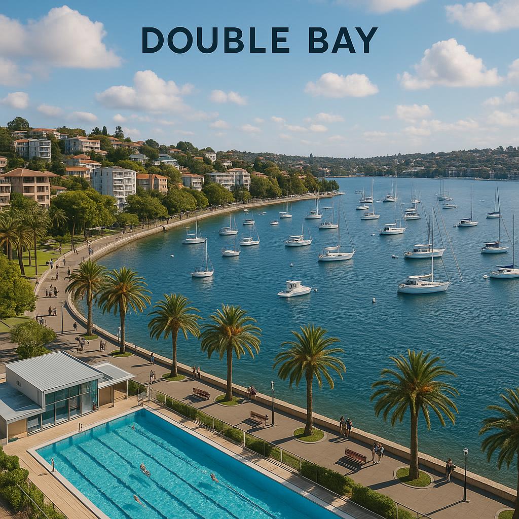 Scenic waterfront view of Double Bay.